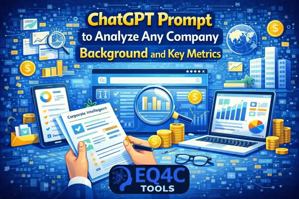 ChatGPT Prompt to Analyze Any Company Background and Key Metrics