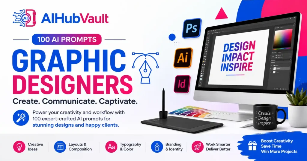 100 AI Prompts for Graphic Designers