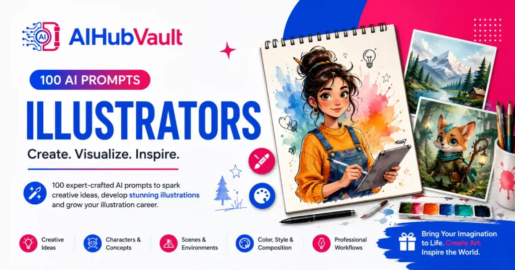 100 AI Prompts for Illustrators