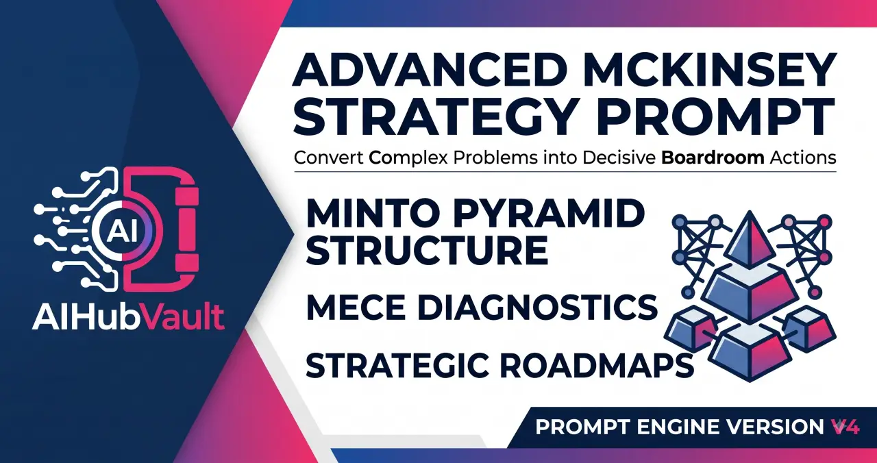 AI Prompt to Generate McKinsey-Grade Executive Problem-Solving Brief